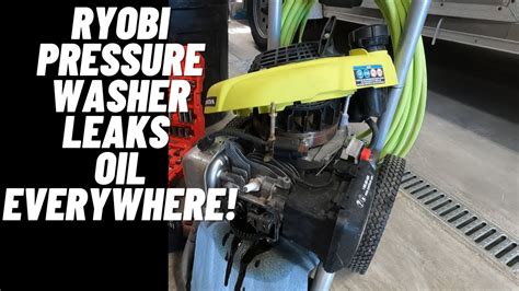 ryobi pressure washer oil leak|Ryobi Pressure Washer Maintenance 